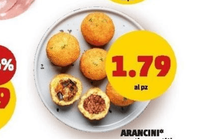 Arancini gusti assortiti, al pz – Penny