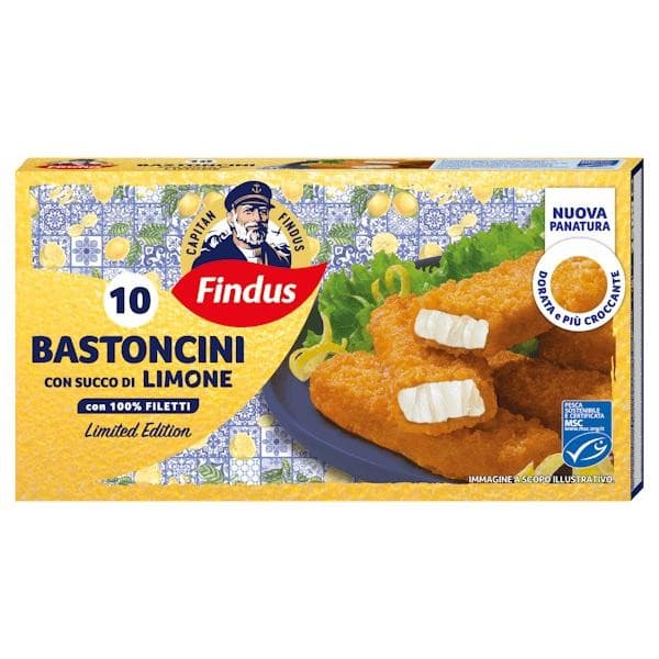 Bastoncini classici o al limone, Burger di Merluzzo o Burger di Nasello surgelati, da 170 g a 250 g – Iper La grande i