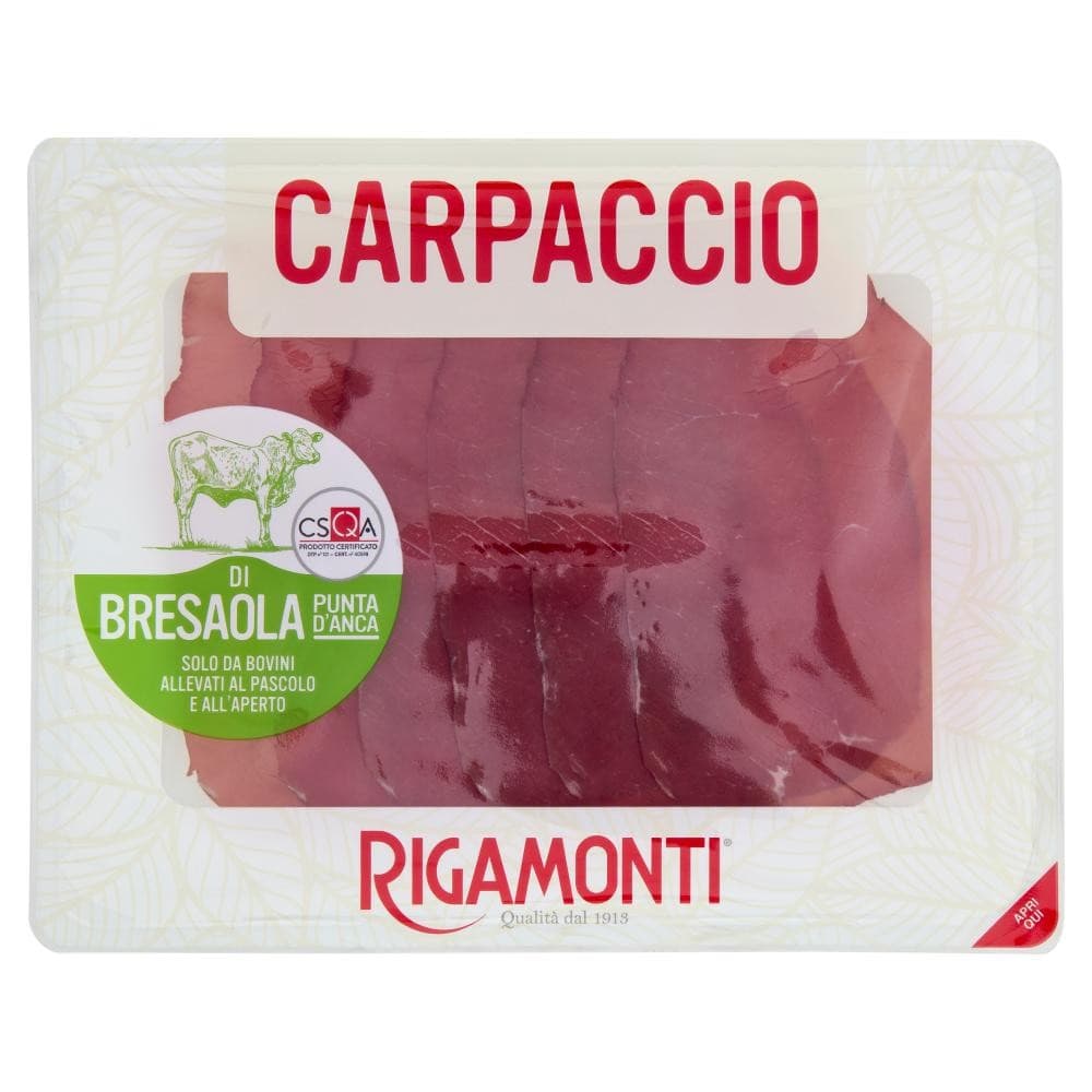 Carpaccio di bresaola punta d'anca Rigamonti 90 g in offerta da Bennet
