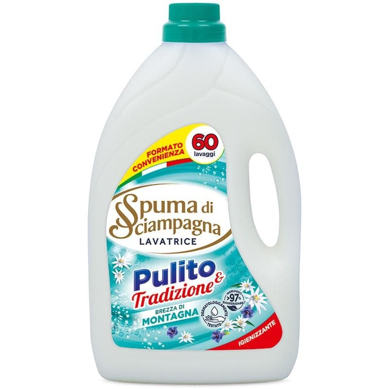 Detersivo liquido per lavatrice profumazioni assortite, 60 lavaggi Spuma di Sciampagna – Iper La grande i