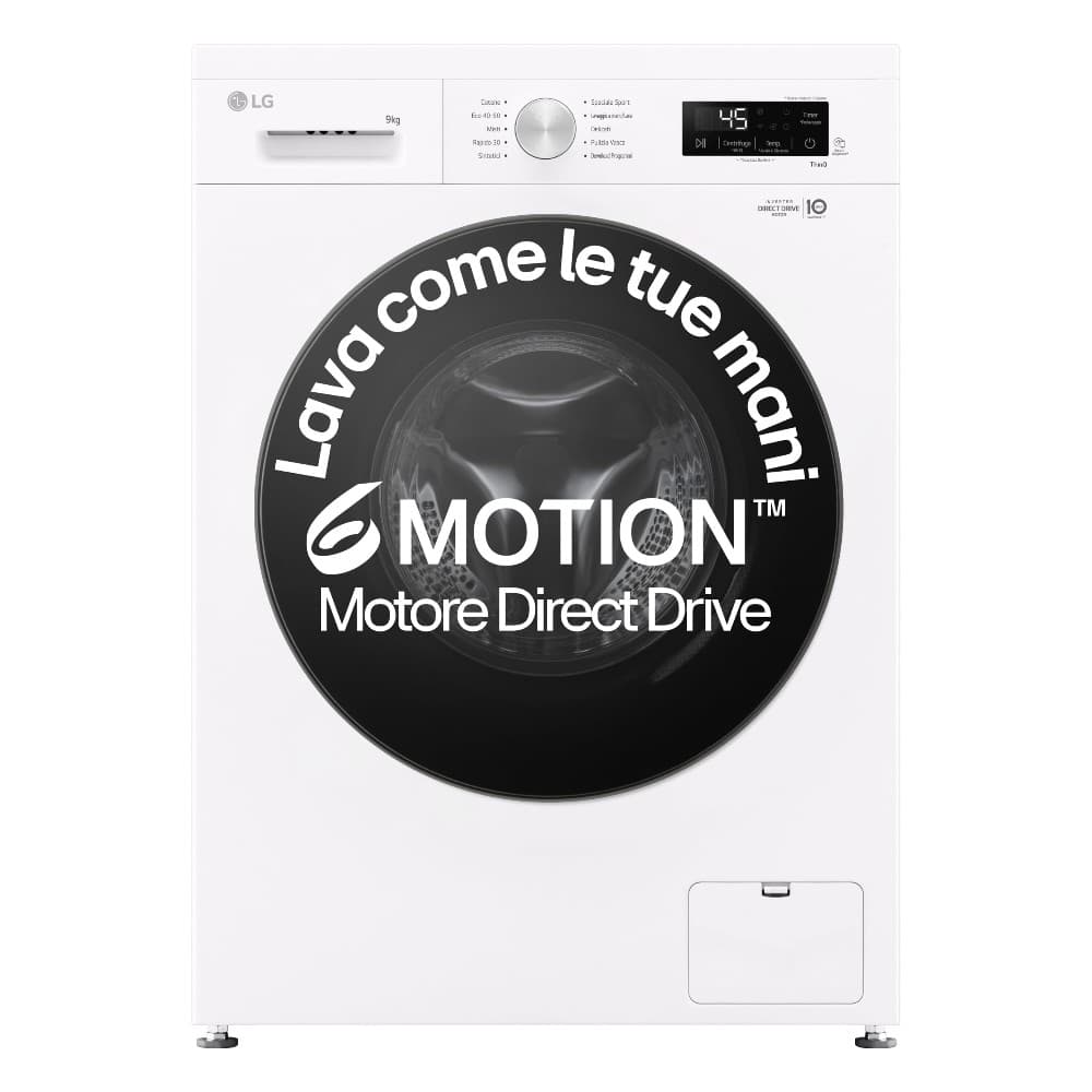 LG lavatrice F4NX1009NWB, 9 kg – Trony