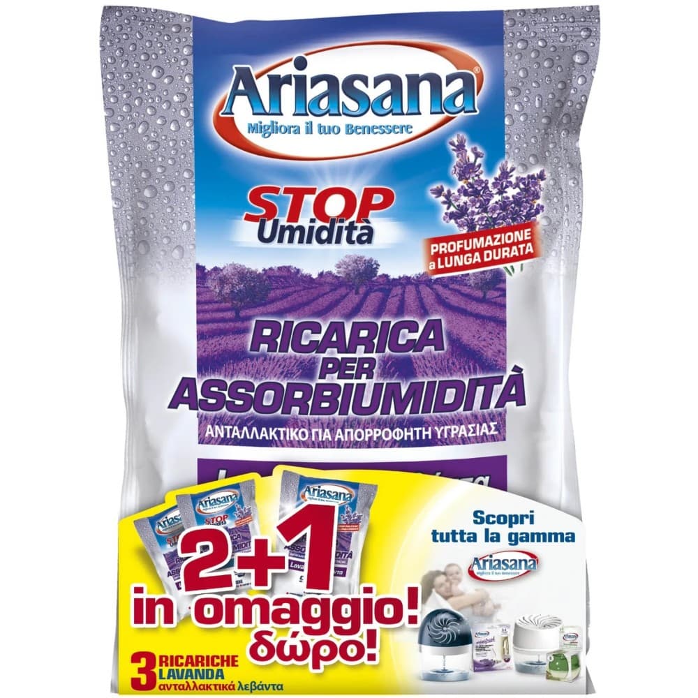 Ricarica per assorbiumidità Ariasana, 2+1 in omaggio 450 g – Iper La grande i
