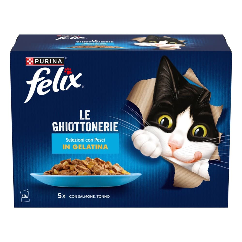 Bustine per gatti Le Ghiottonerie Felix Purina, 10x85 g – Esselunga