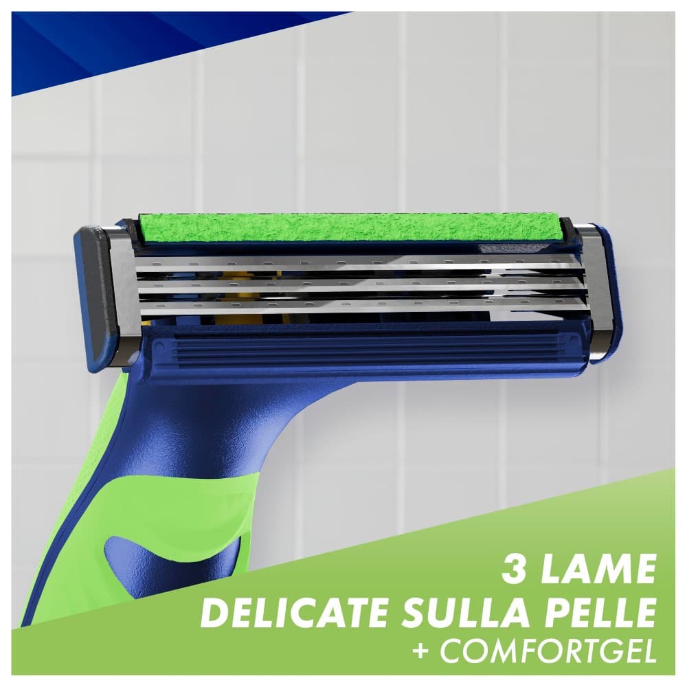 Rasoio Gillette Sensor3+, 1 manico + 5 lamette – Bennet