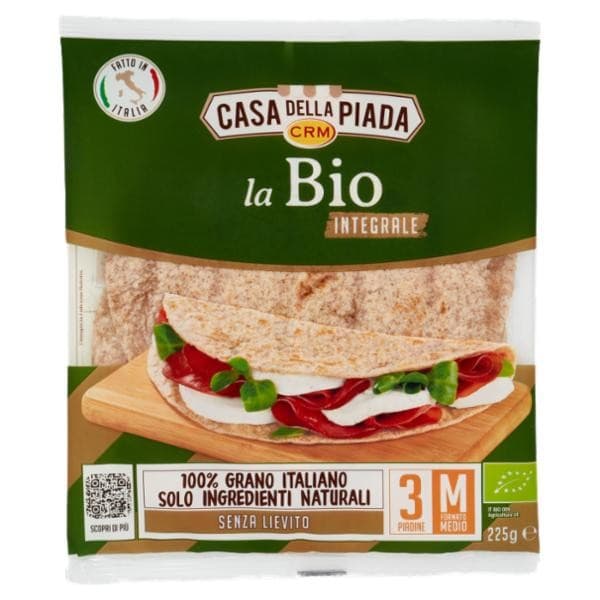 Piadina integrale bio Casa della Piada, g 225 – Panorama