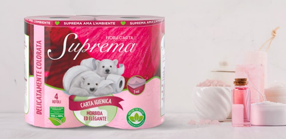 Suprema carta igienica colorata, 4 rotoli – Panorama