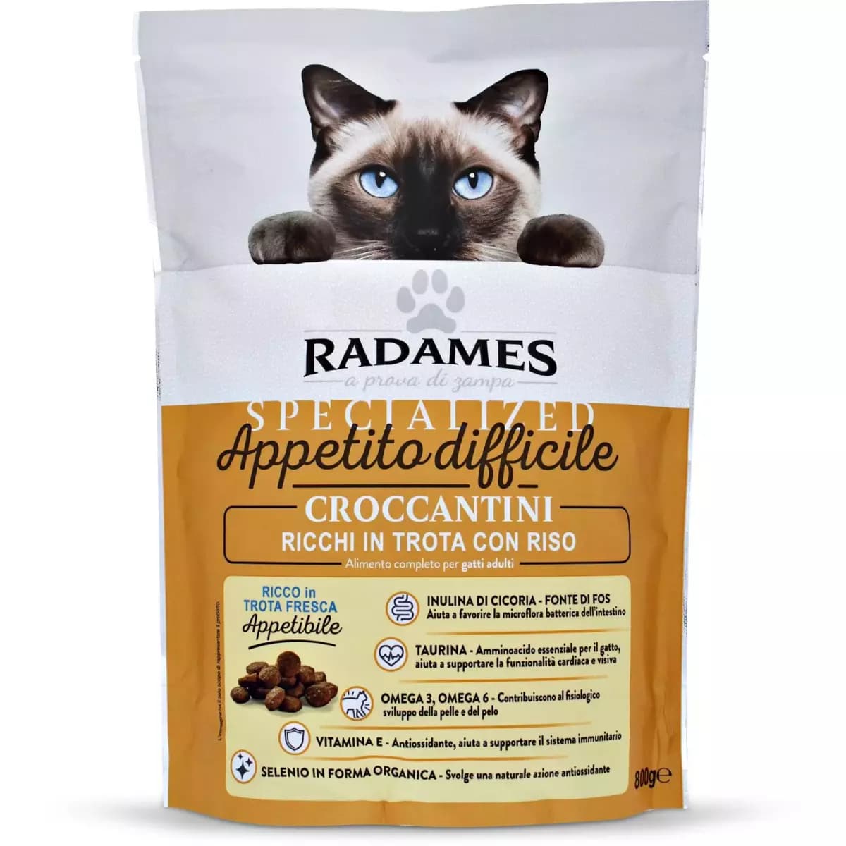 Radames croccantini premium gatto appetito difficile 800 g in offerta da Eurospin