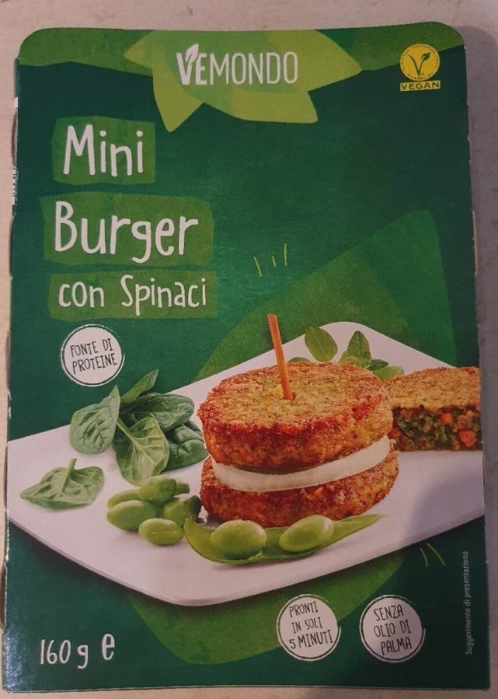 Mini Burger con spinaci, 160 g VEMONDO – Lidl