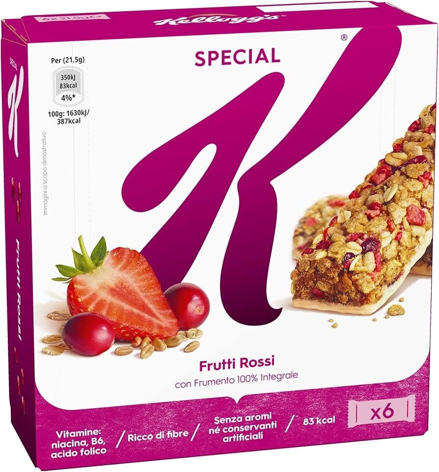 Barrette di cereali Special K gusti assortiti, 4 o 6 pezzi da 112 g a 129 g Kellogg's – Iper La grande i