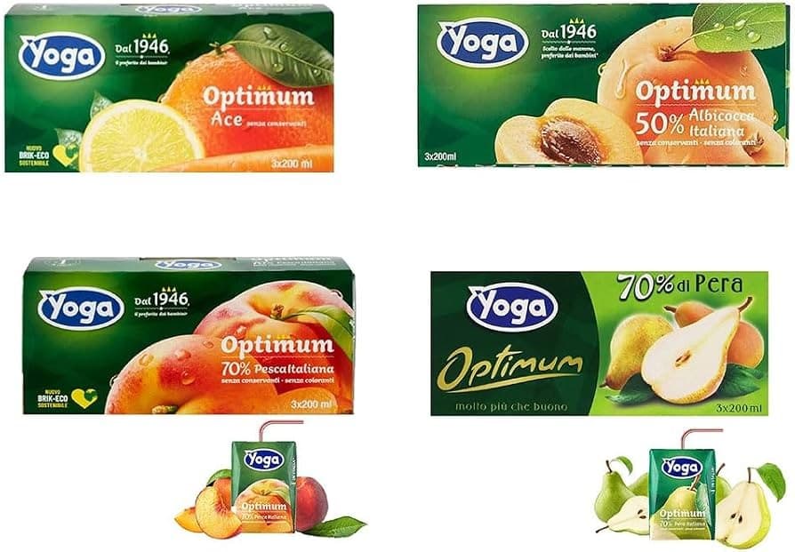 Succhi di Frutta Yoga, 12 x 200 ml – Carrefour
