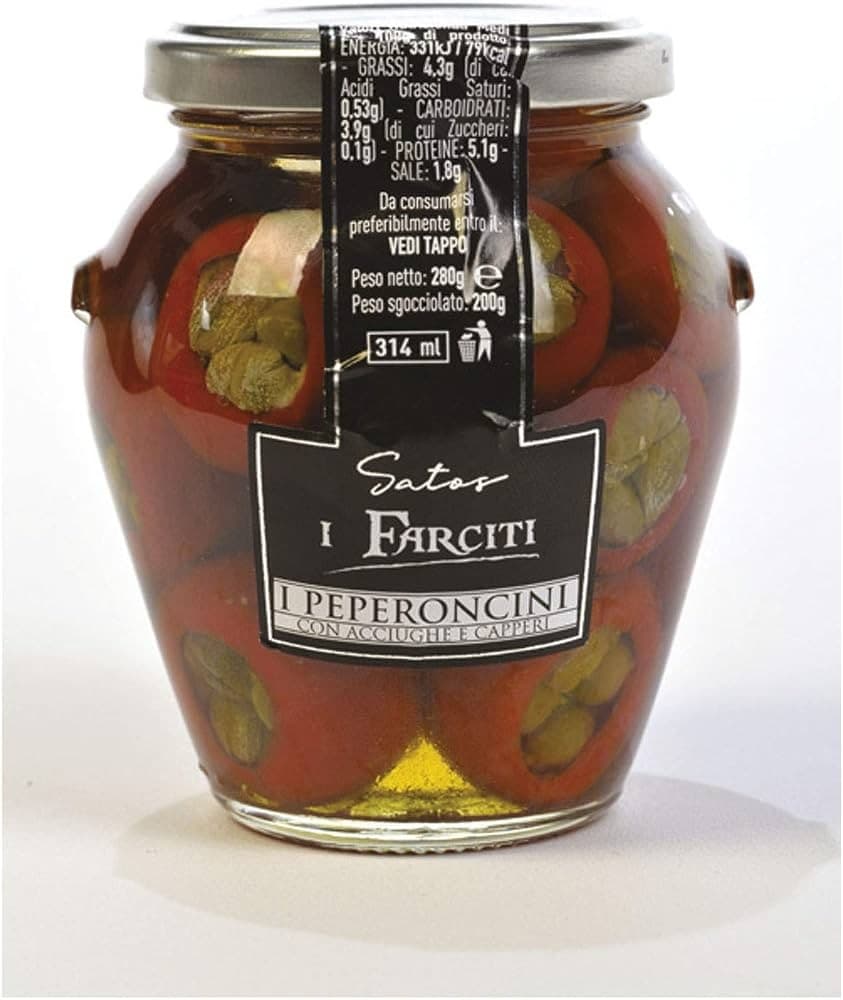 Peperoncini farciti, 280 g Satos – Panorama