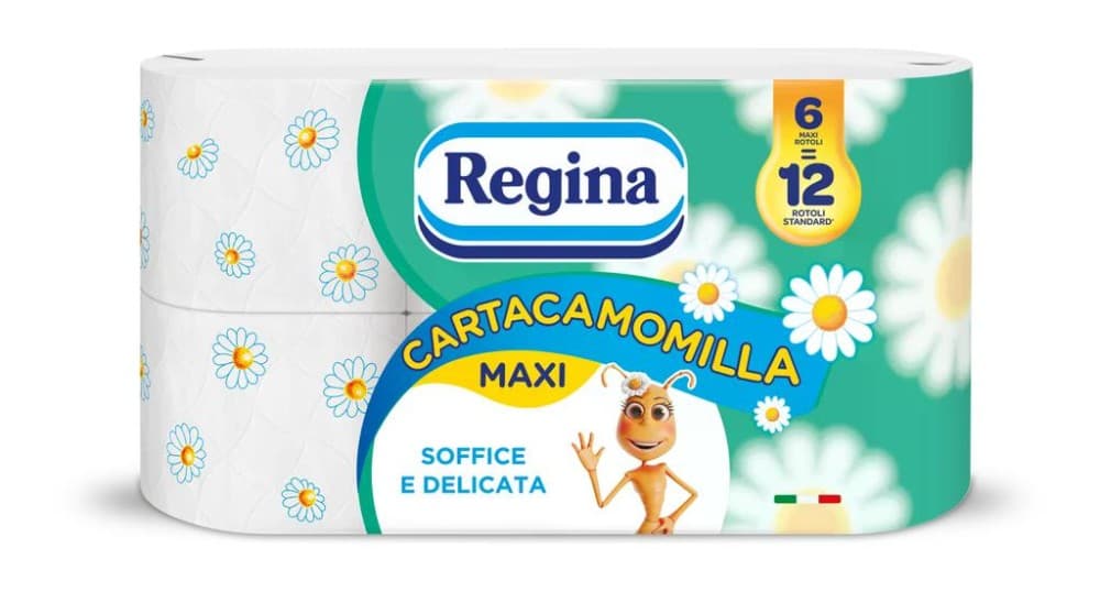 Carta igienica Camomilla Regina 6 rotoli in offerta da Carrefour