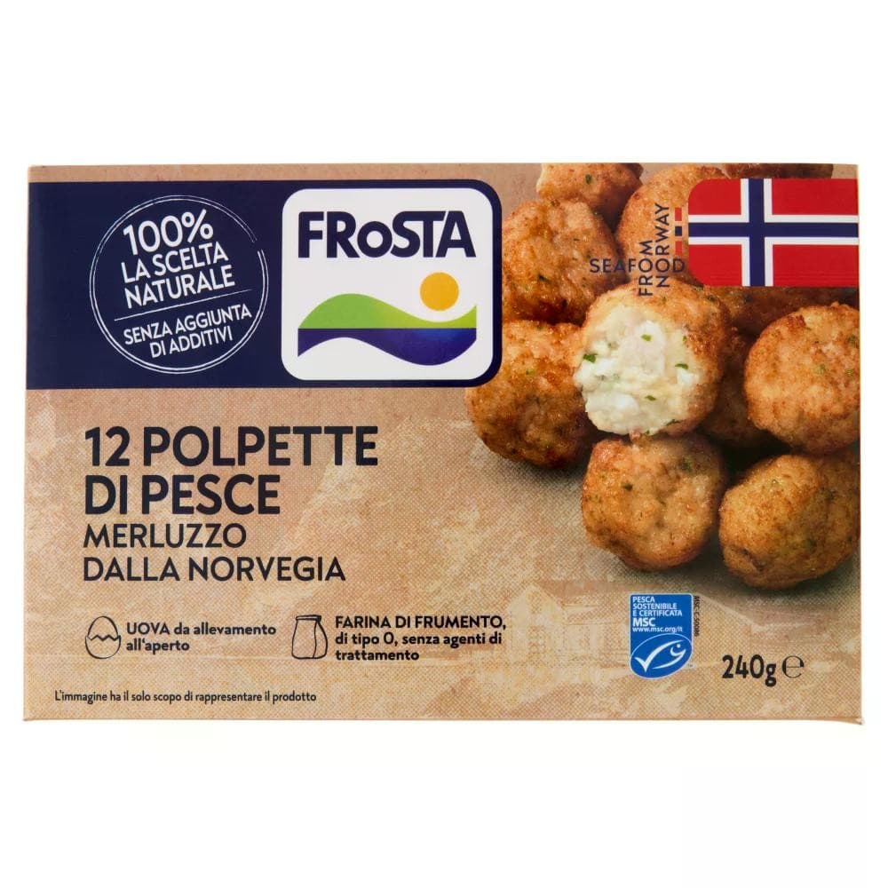 Polpette di Pesce Merluzzo dalla Norvegia 240 g Frosta in offerta da Carrefour