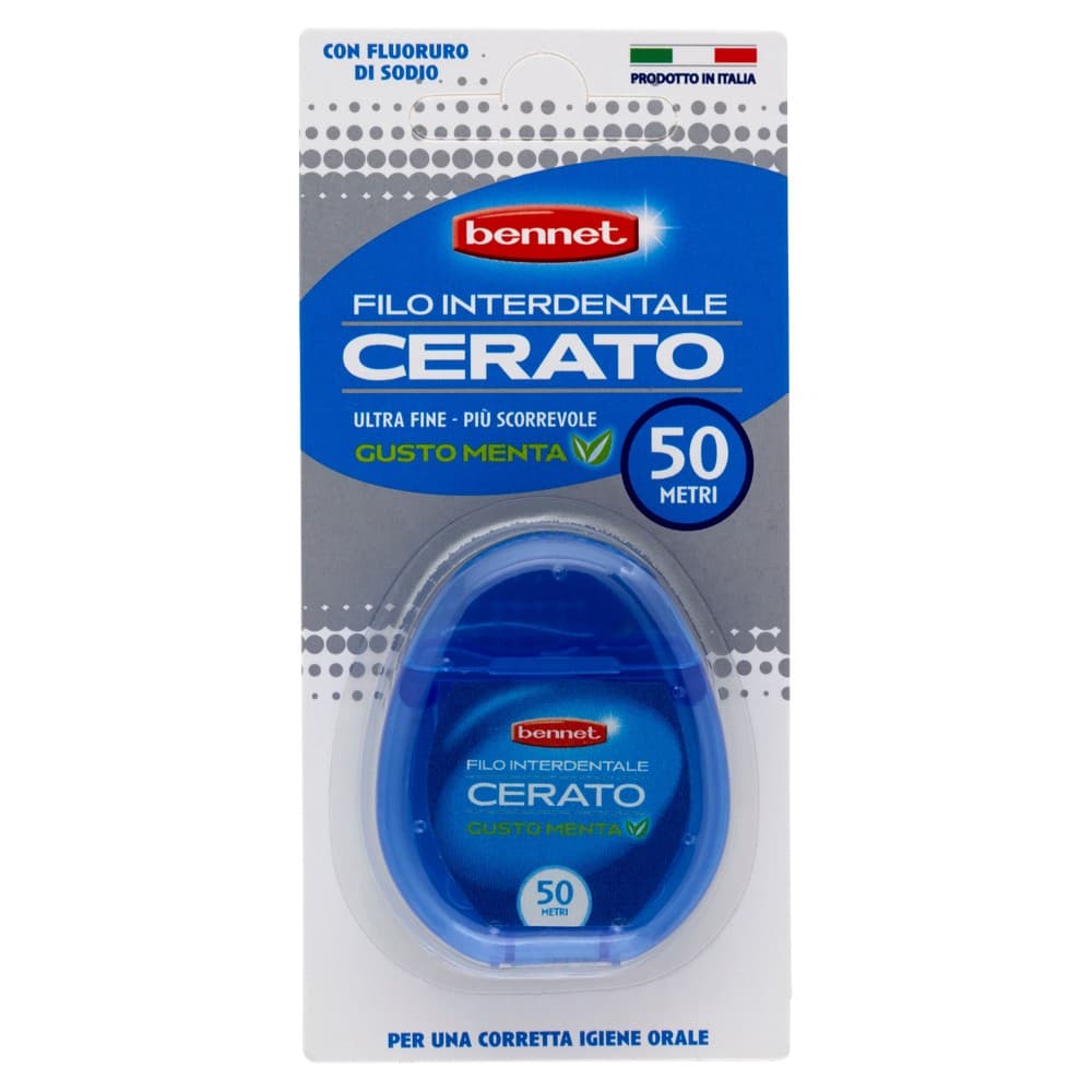 Bennet filo interdentale cerato 50 m in offerta da Bennet