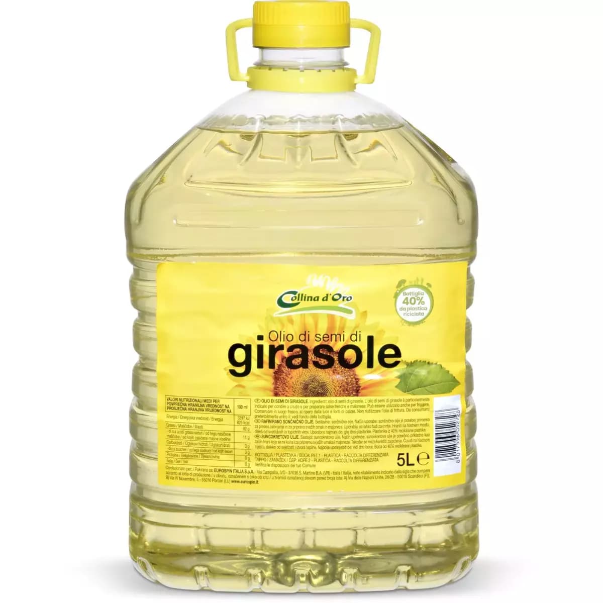 Olio di semi di girasole, 5 l Gillina d'Oro – Eurospin