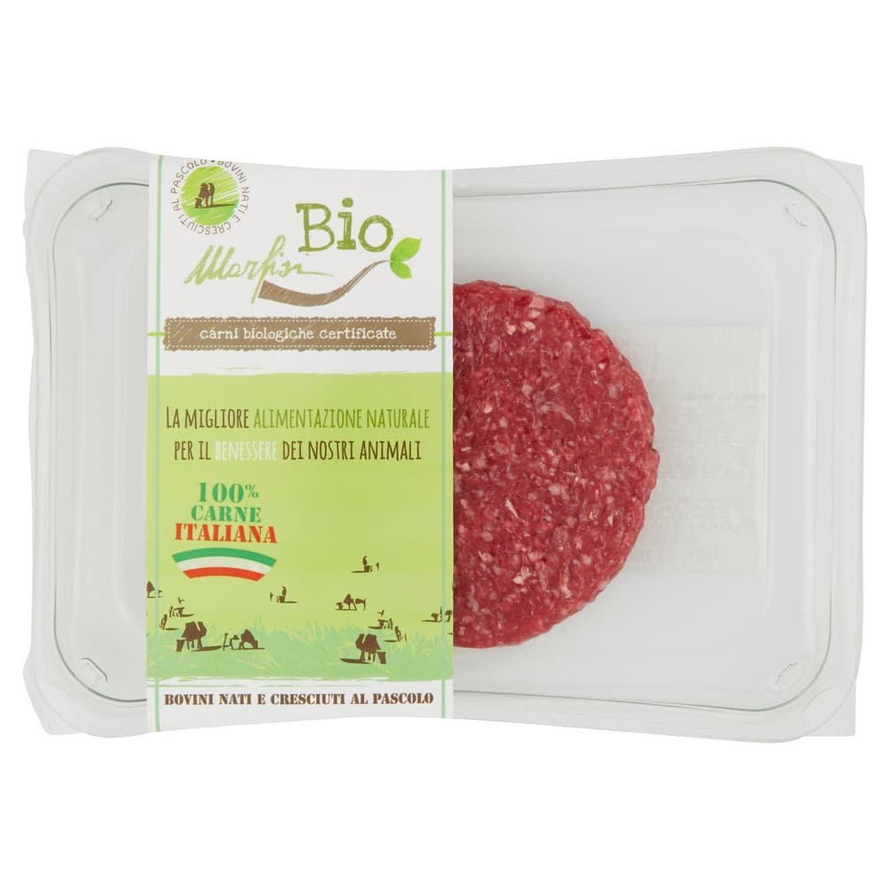 Mini hamburger o hamburger Bio di bovino adulto, 180 g / 240 g Marfisi Bio – Iper La grande i