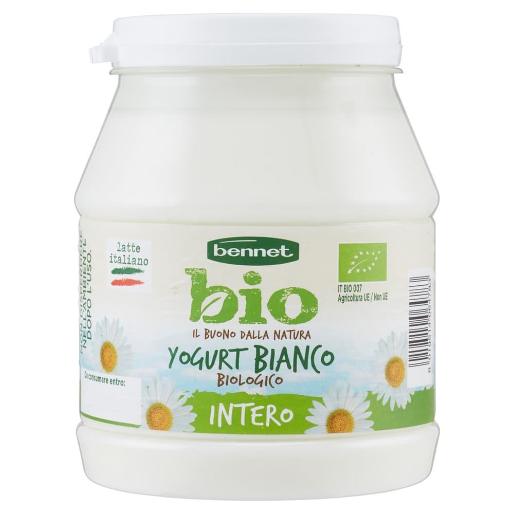 Yogurt bianco intero Bennet Bio, 500 g – Bennet