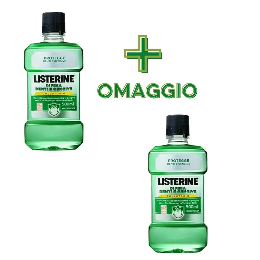 Collutorio denti e gengive Listerine, conf 2 pezzi 500 ml – Carrefour
