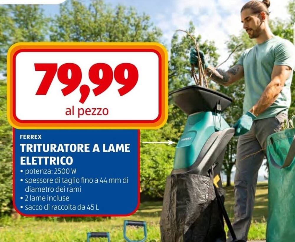 Trituratore a lame elettrico Ferrex – ALDI