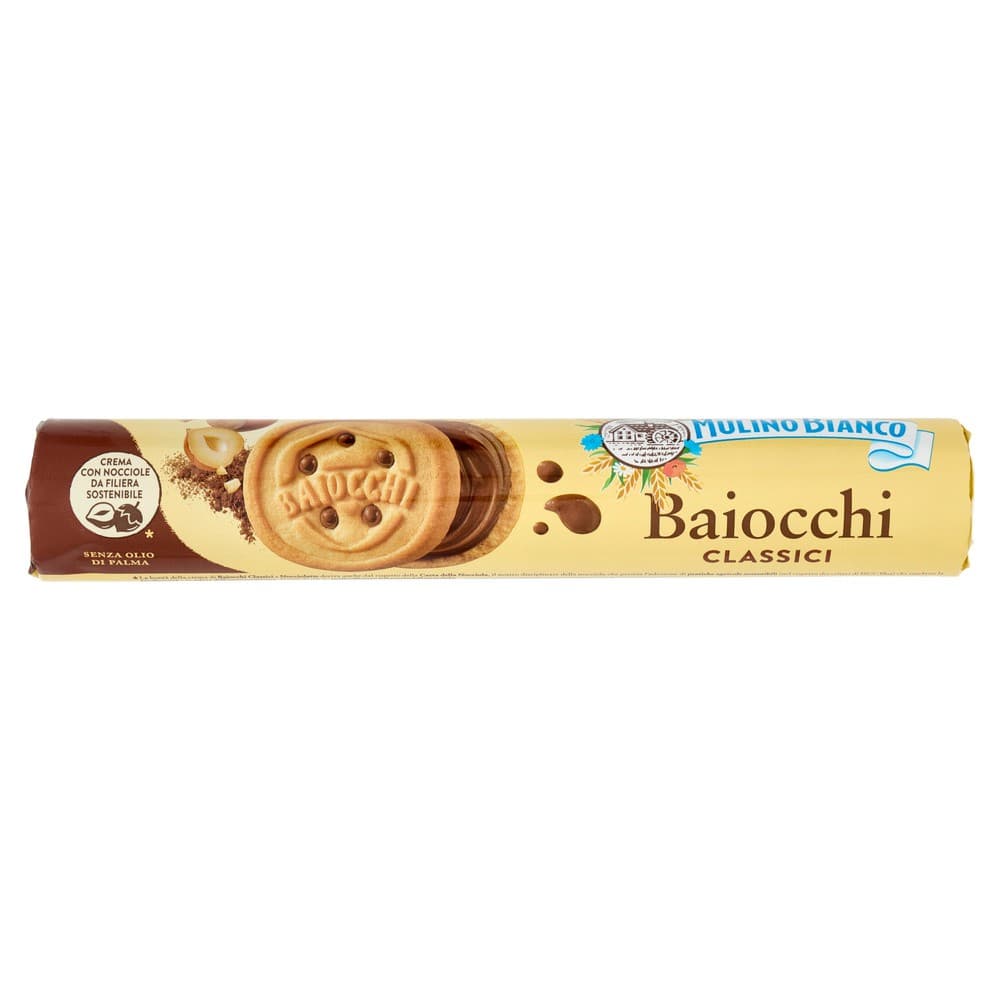 Snack con crema alla nocciola e cacao Baiocchi Mulino Bianco, 168 g – Bennet