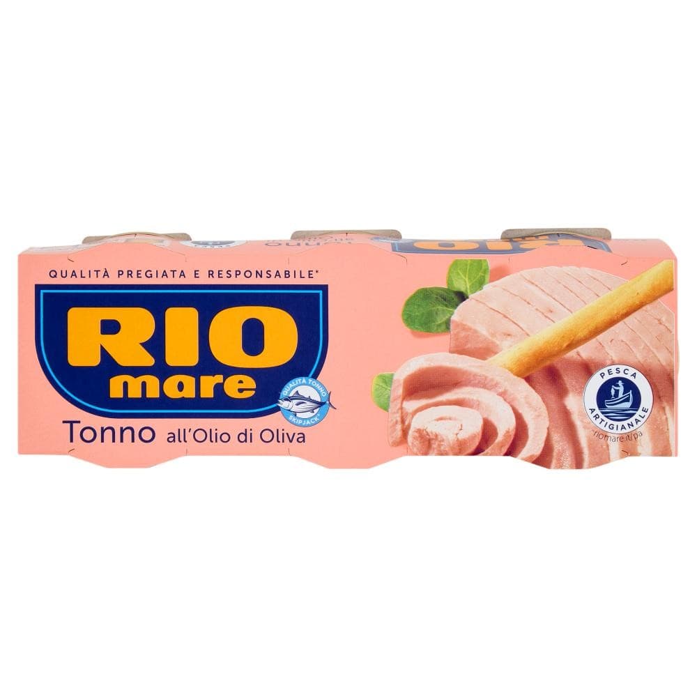 Rio Mare tonno in olio di oliva da pesca artigianale, 3 x 65 g – ALDI