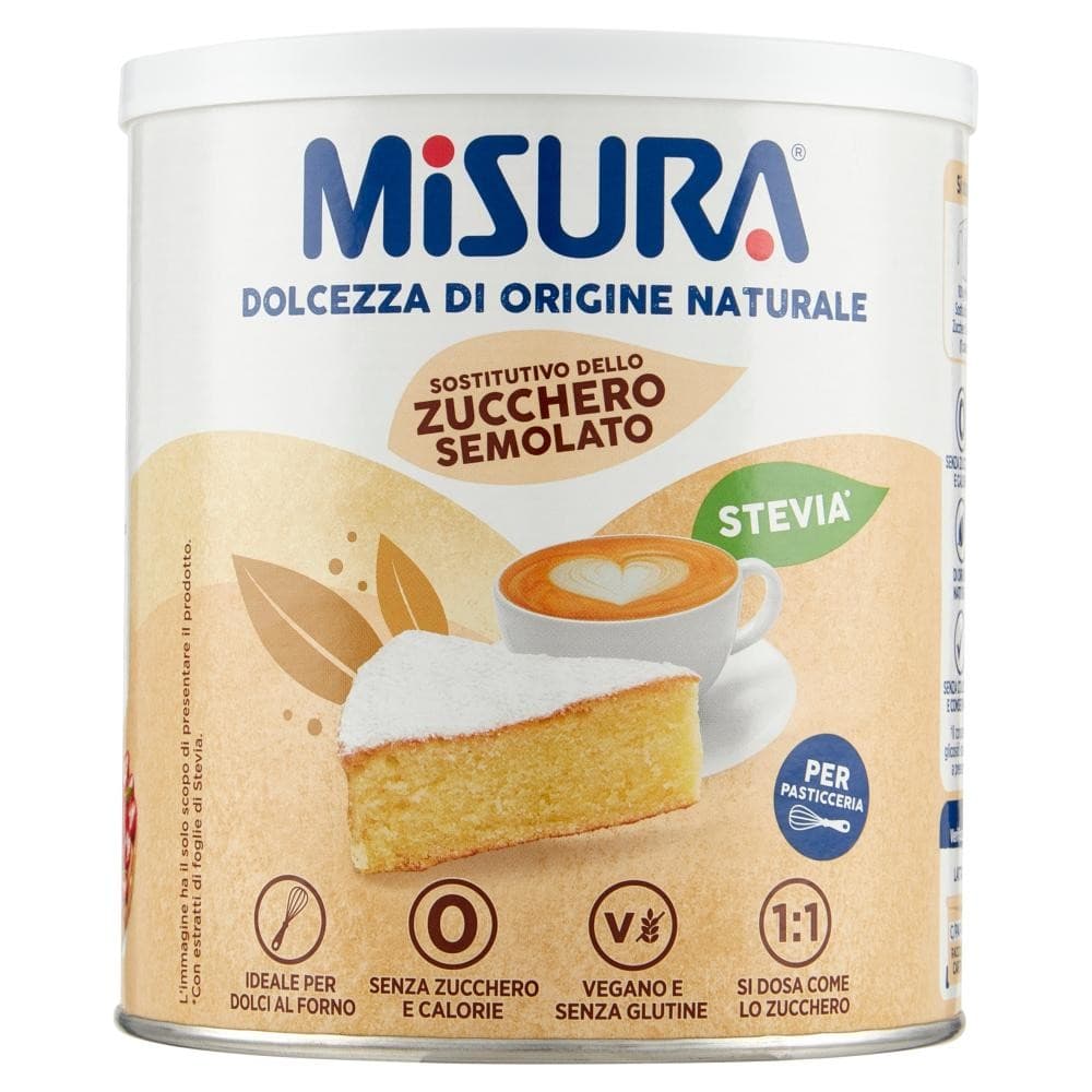 Dolcificante Stevia Crunch Misura, 500 g – Panorama