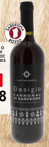 Desigio Cannonau di Sardegna DOC Pedres, 750 ml – Bennet