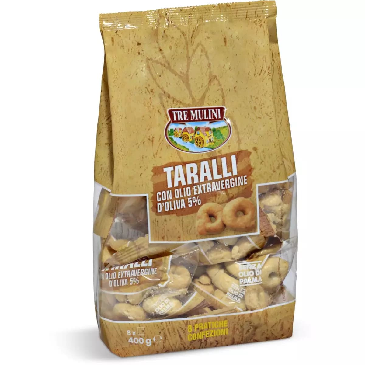 Taralli multipack, 10 x 50 g Tre Mulini – Eurospin