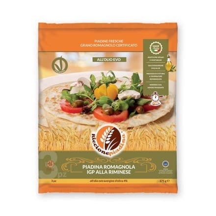 3 Piadine con olio extravergine d'oliva 375 g Riccione Piadina in offerta da Il Gigante