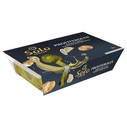 Profiteroles pistacchio e cioccolato bianco, Tiramisù, Profiteroles classico o caramello salato e cioccolato, 400 g / 450 g Solo Italia – Iper La grande i