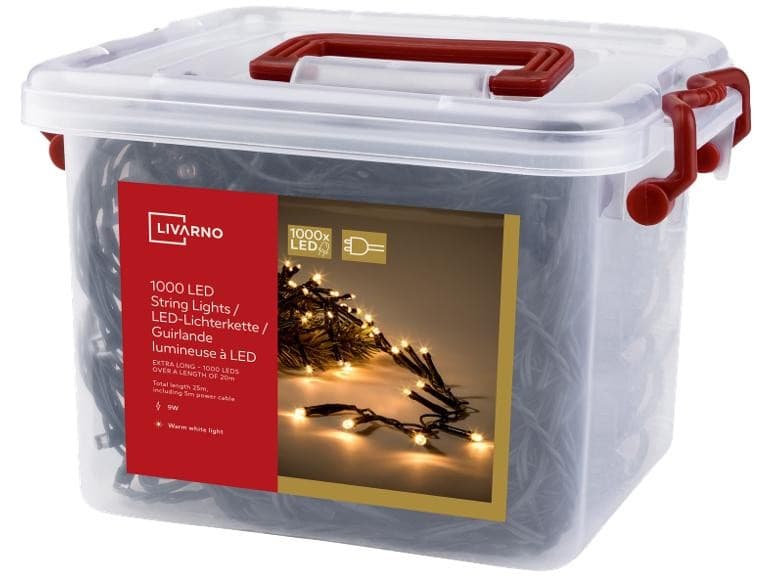 Livarno catena luminosa 1000 LED, 25 m – Lidl
