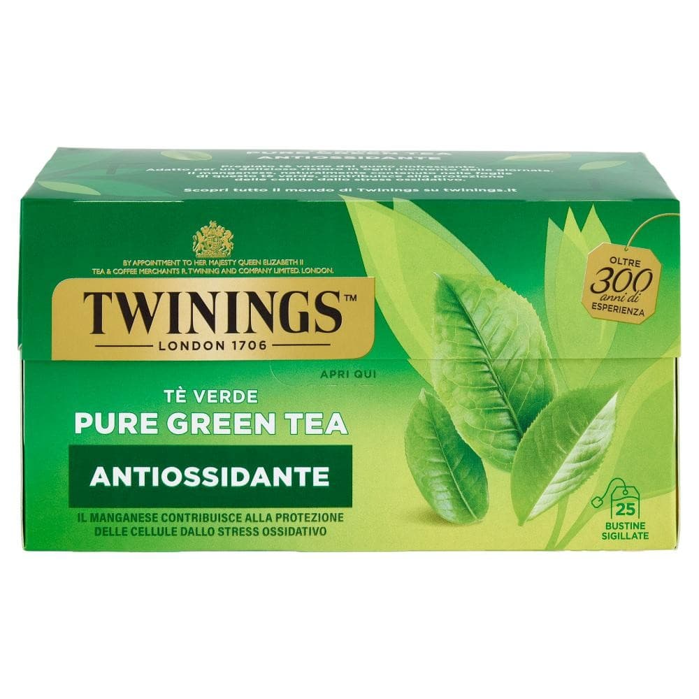 Tè verde Pure Green Tea Twinings antiossidante 50 g in offerta da Il Gigante