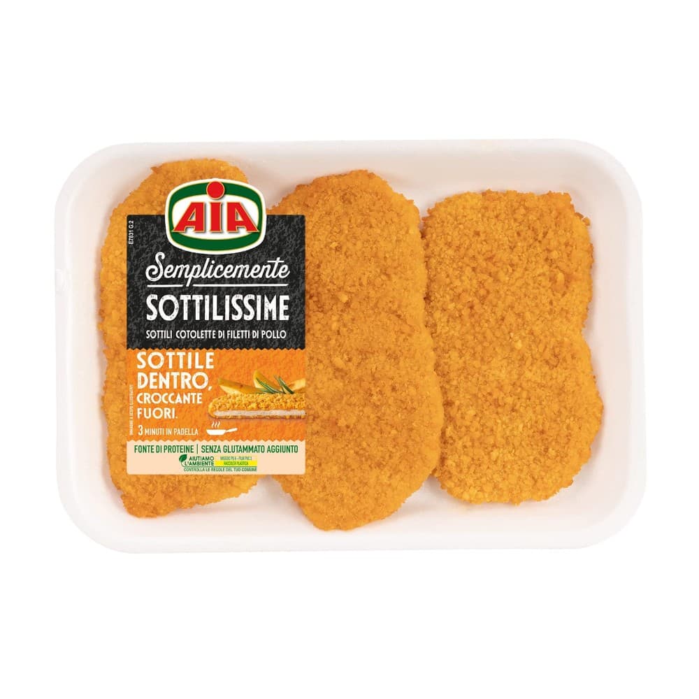 Sottilissime di pollo panate o Cotoletta di pollo Milanese, 210 g / 280 g – Iper La grande i