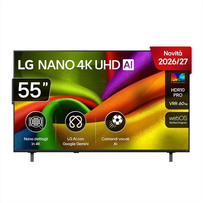 Smart TV Nano 4K AI LED 55NU850B6LA, 55" LG – Euronics