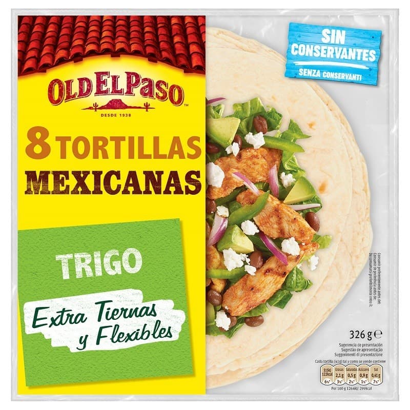 Old El Paso 8 Tortillas di Frumento, 326 g – Il Gigante