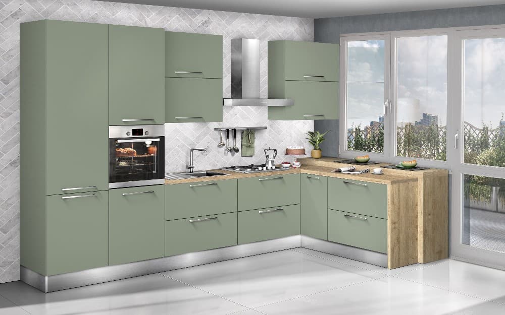Cucina Verde Opaco – Mondo Convenienza
