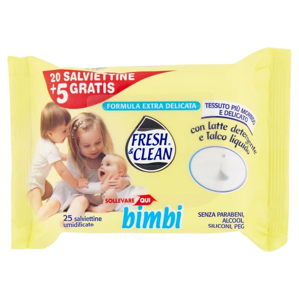 Fresh&Clean salviettine per bambini, 25 pezzi – Panorama