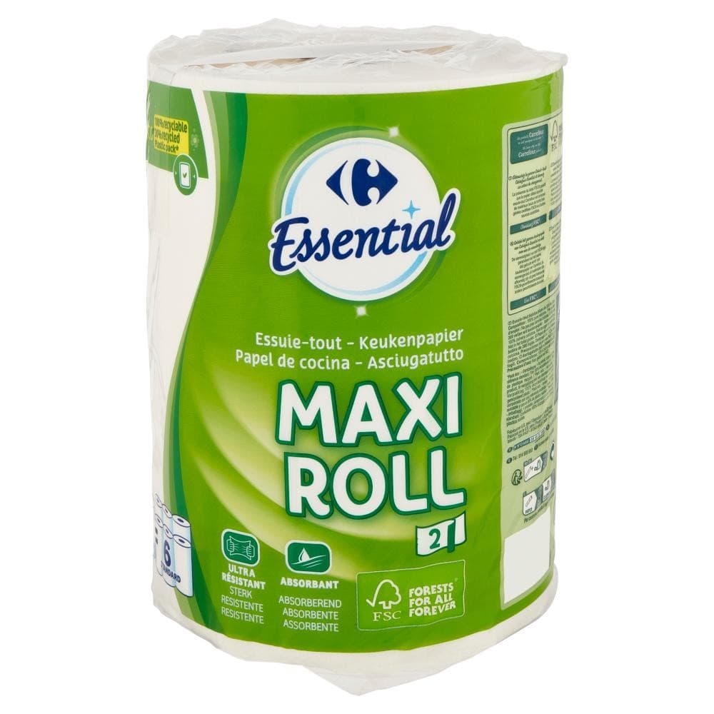 Bobina Essential Maxi Roll 300 strappi in offerta da Carrefour