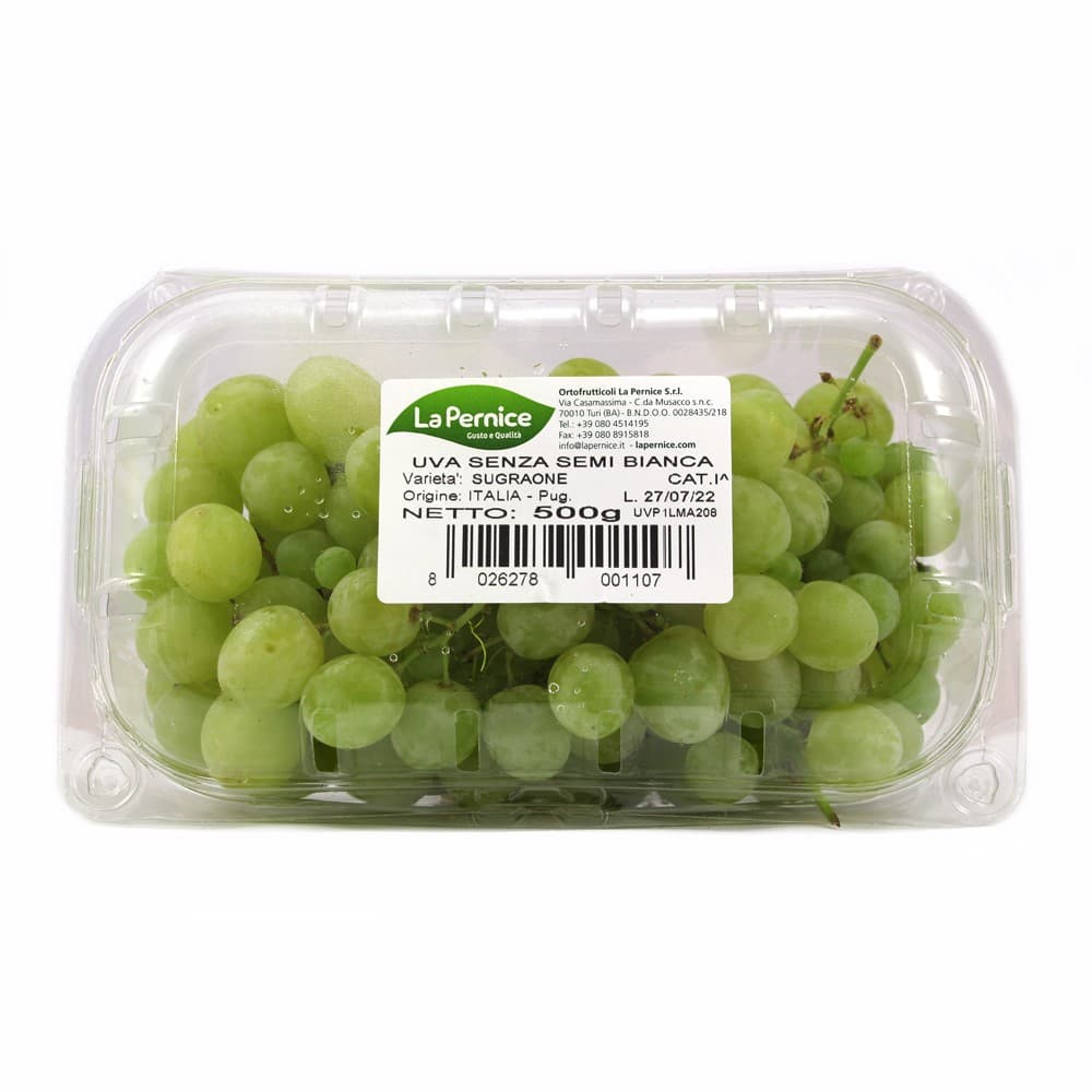 Uva bianca senza semi 500 g in offerta da Carrefour