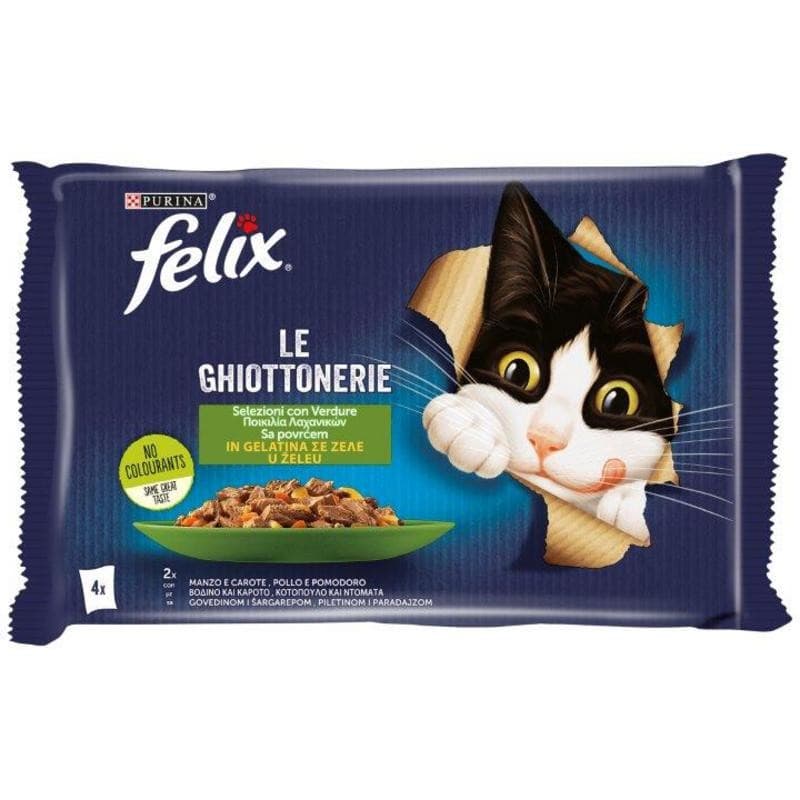 Felix Le Ghiottonerie / Jellies 85 GR X 4 in offerta da Risparmio Casa
