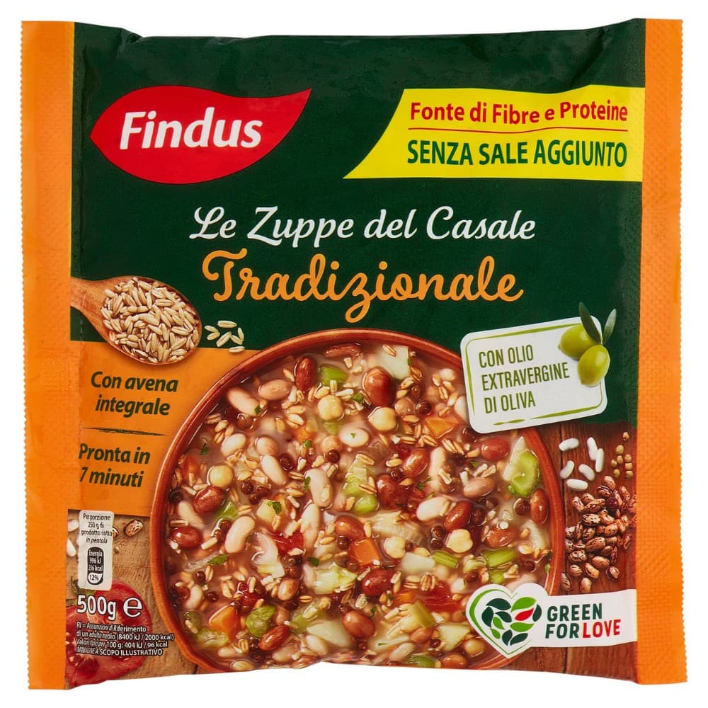 Le zuppe del Casale Tradizionale surgelata, 500 g Findus – Bennet