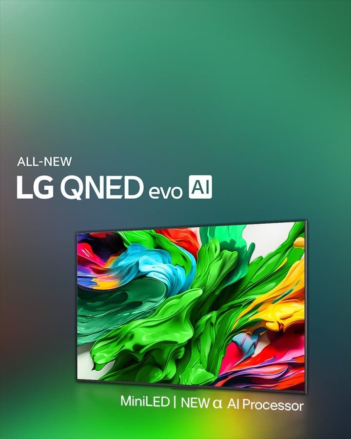 LG Smart TV 4K QNED EVO AI 65QNED8MB, 65" – Unieuro