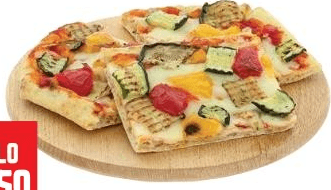 Pizza gourmet zucchine, peperoni e melanzane, 150 g circa – Panorama