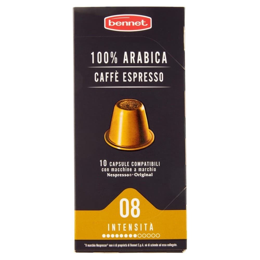 Bennet capsule caffè compatibili Nespresso 100% Arabica 10 capsule in offerta da Bennet