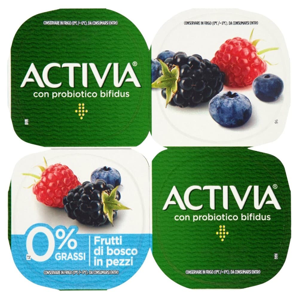 Yogurt Activia gusti assortiti, 4 x 125 g = 500 g – Penny