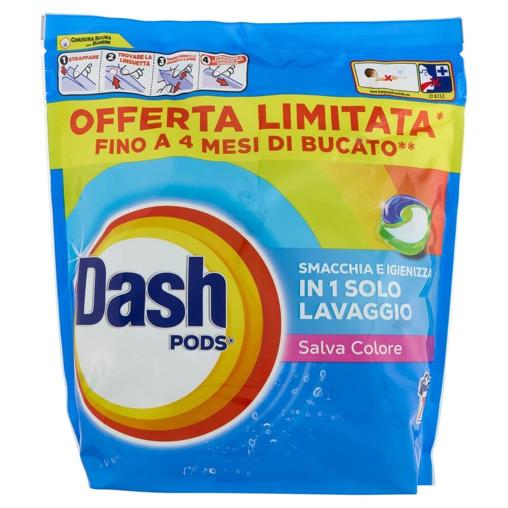Detersivo pre-dosato per lavatrice Dash o Dash Power x70 o x60 in offerta da Iper La grande i