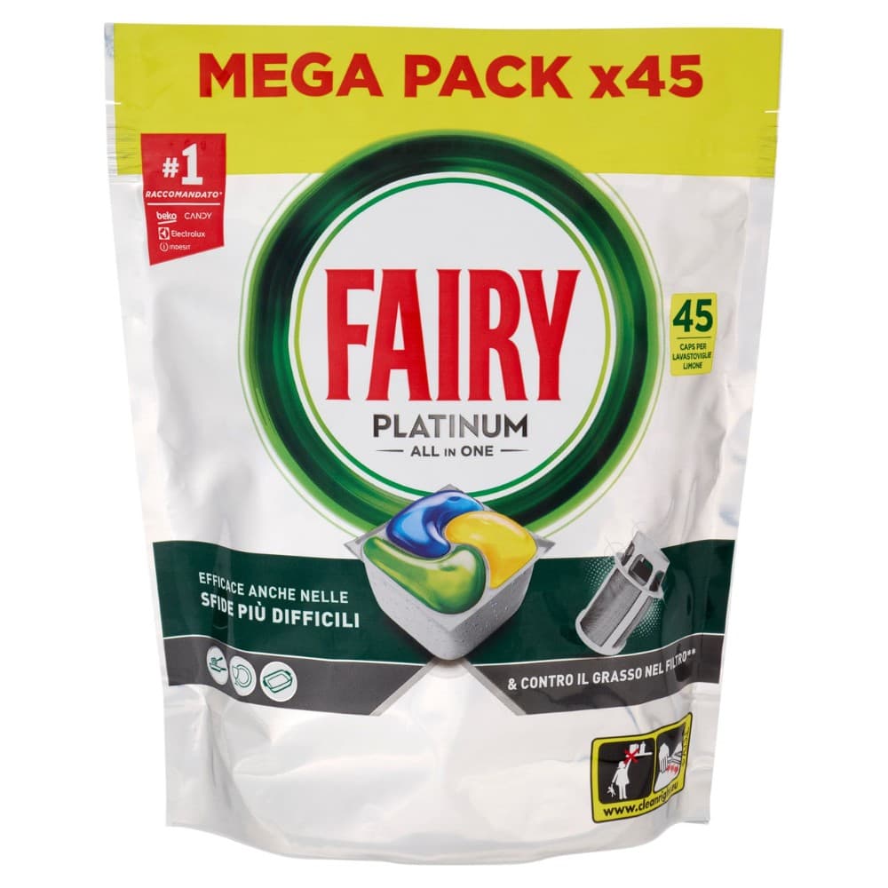 Fairy Platinum Mega Pack, 45 pezzi – Carrefour