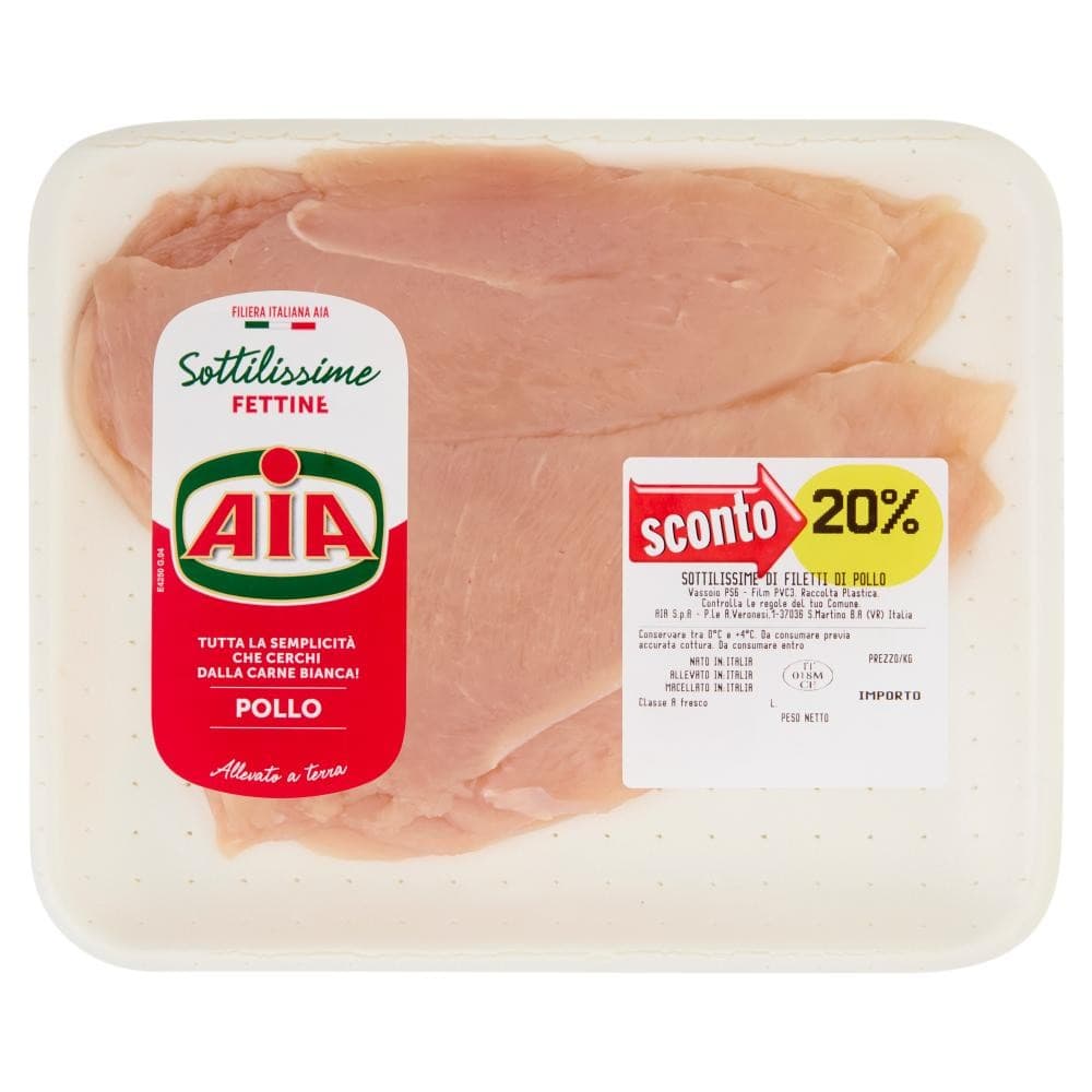 AIA Sottillissime fettine di filetti di pollo – Carrefour