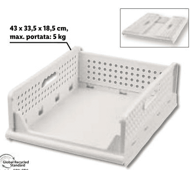 W5 organizer per armadio 43 x 33,5 x 18,5 cm in offerta da Lidl