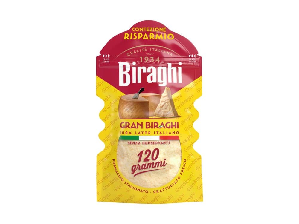 Biraghi Gran Biraghi grattugiato 120 g confezione in offerta da Lidl